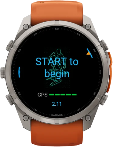 fēnix 9: Start screen with the Pumpfoiler watermark