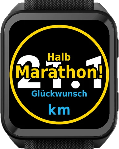 Venu X1: half-marathon trophy